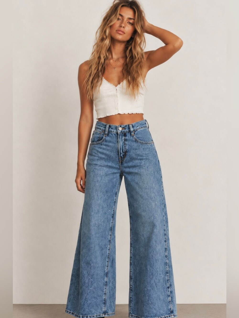 Levis 94 Baggy Wide Leg Jeans 100% Cotton Size 25